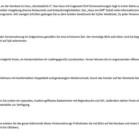 Nordseeblick Ii - Dünenstr 21, App 1